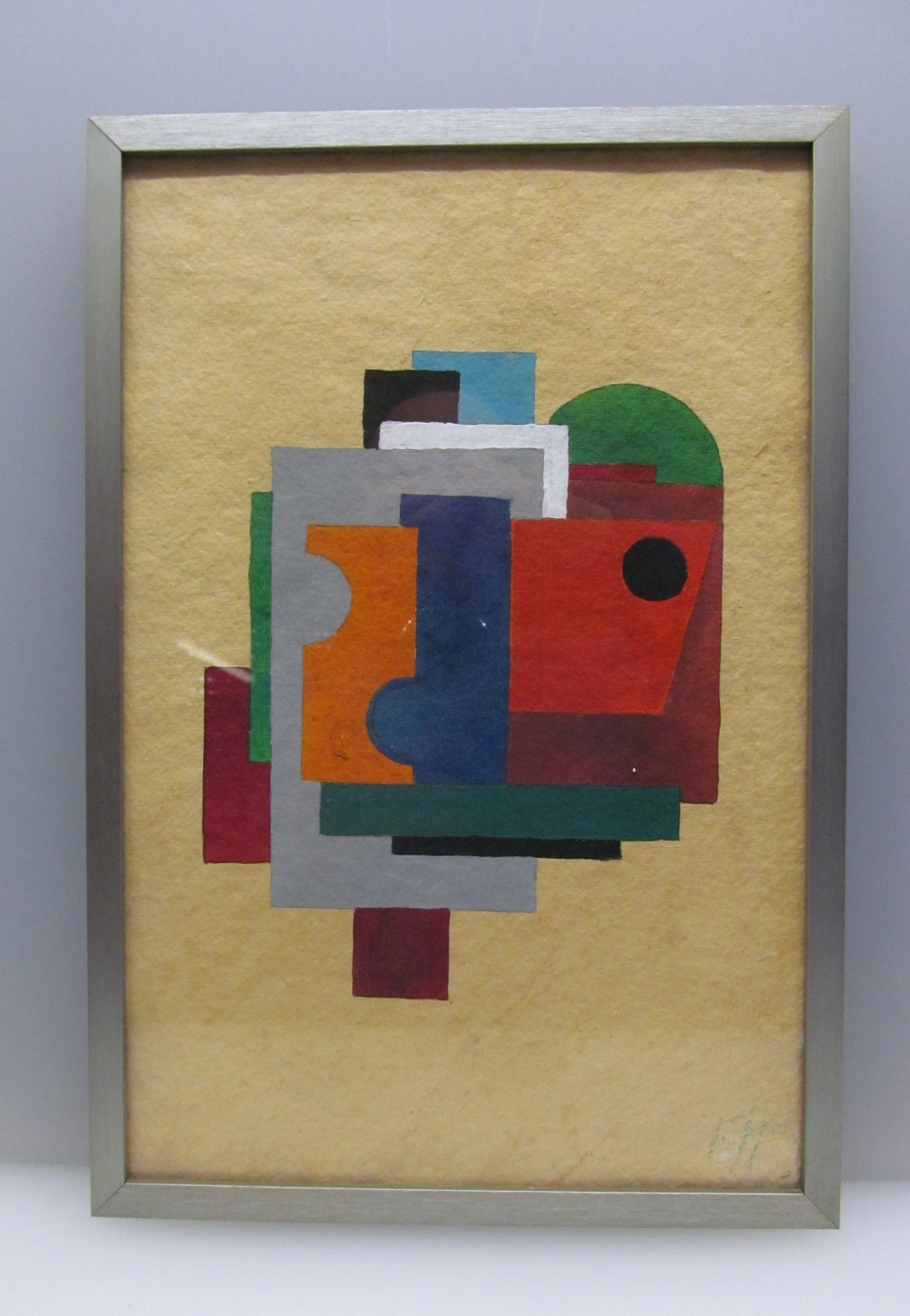 Russian avant-garde Bauhaus gouache original Watercolour painting probably 20th century