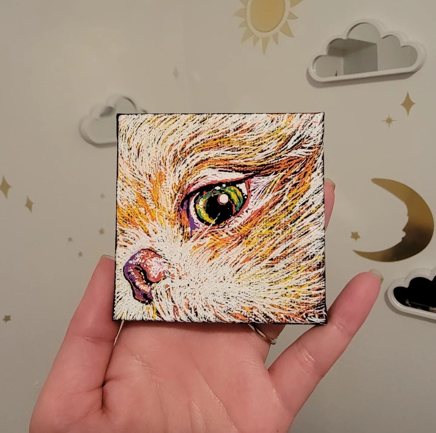 Amazing Custom Pet Portrait – 12″x16″x.5″ – Archival Canvas