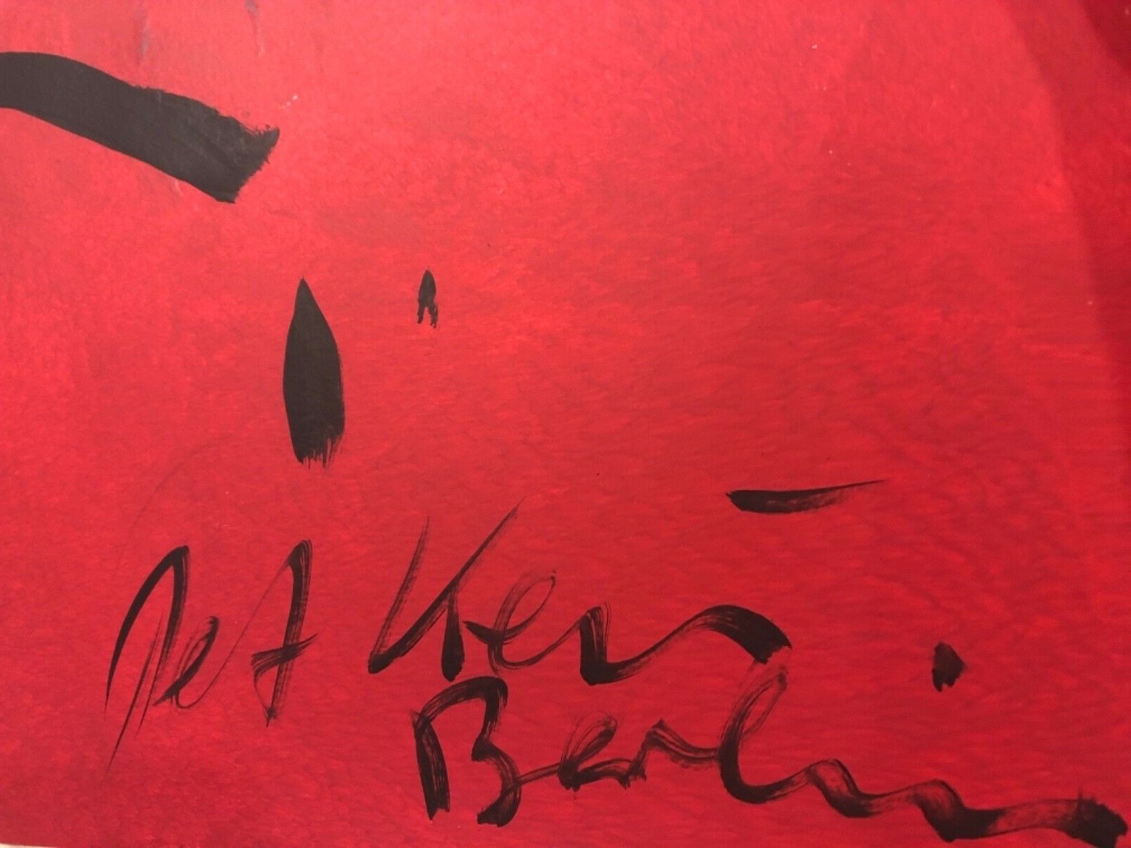 Rare Peter Keil Red Period Abstract Berlin Profile 2018 Modernism Expressionist