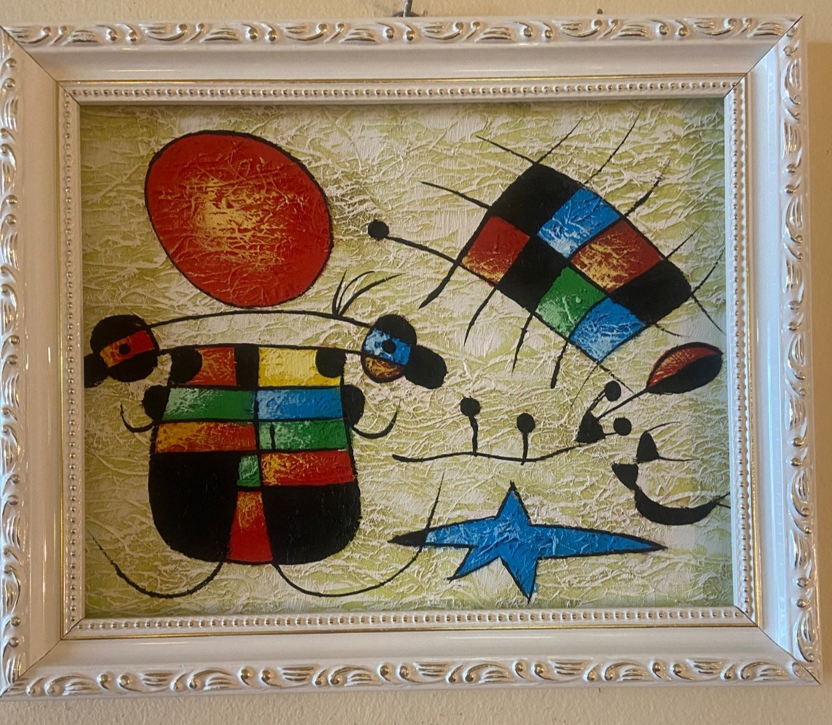 vintage miro painting replica