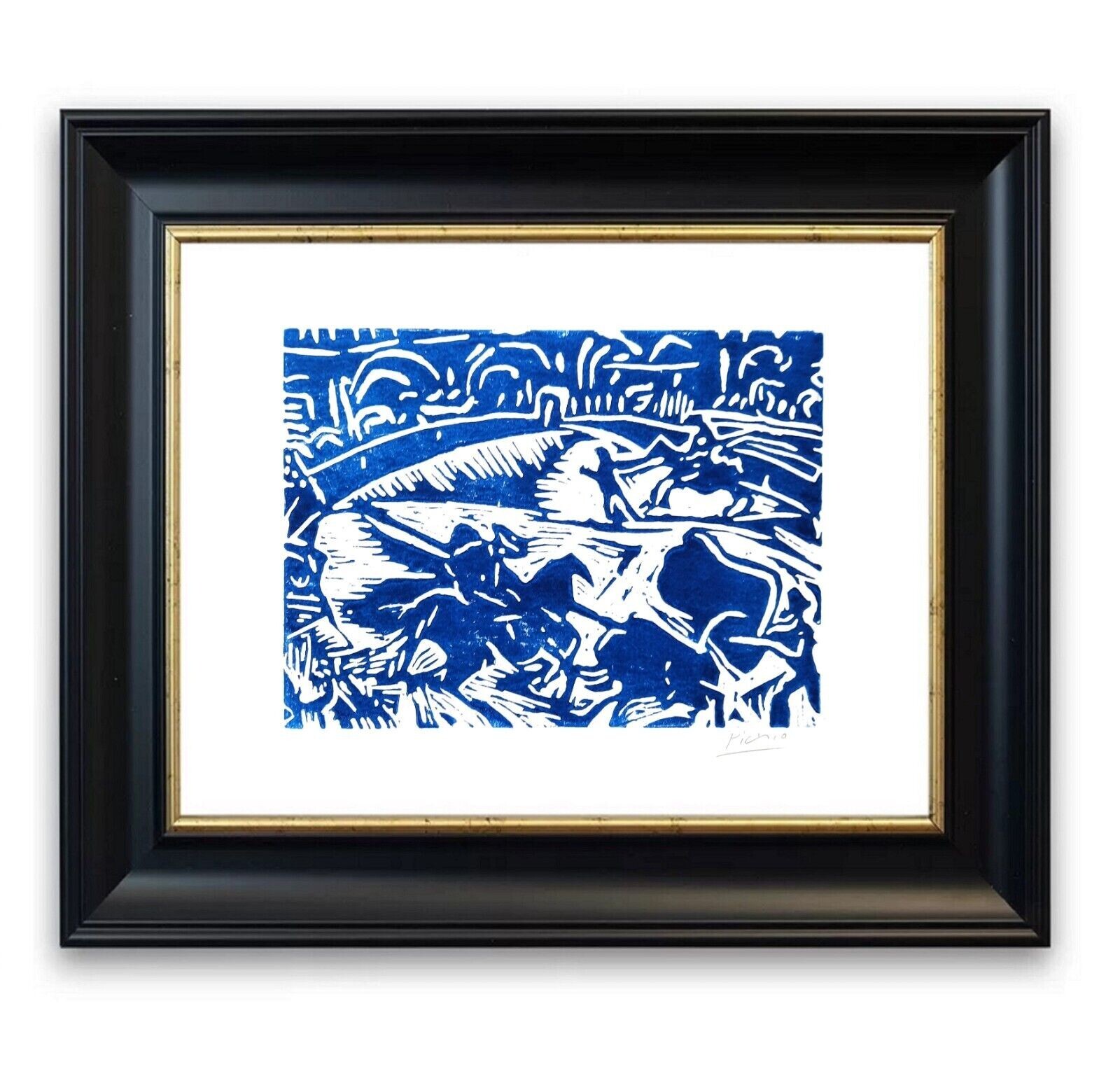 Pablo Picasso Original linocut hand printed from original block