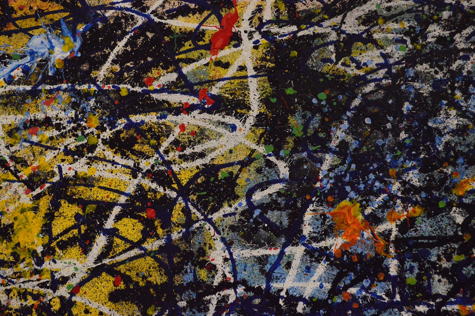 Jackson Pollack style ￼painting￼ 72” X 60”Acrylic, Abstract,POP,XL,Modern,Landsc