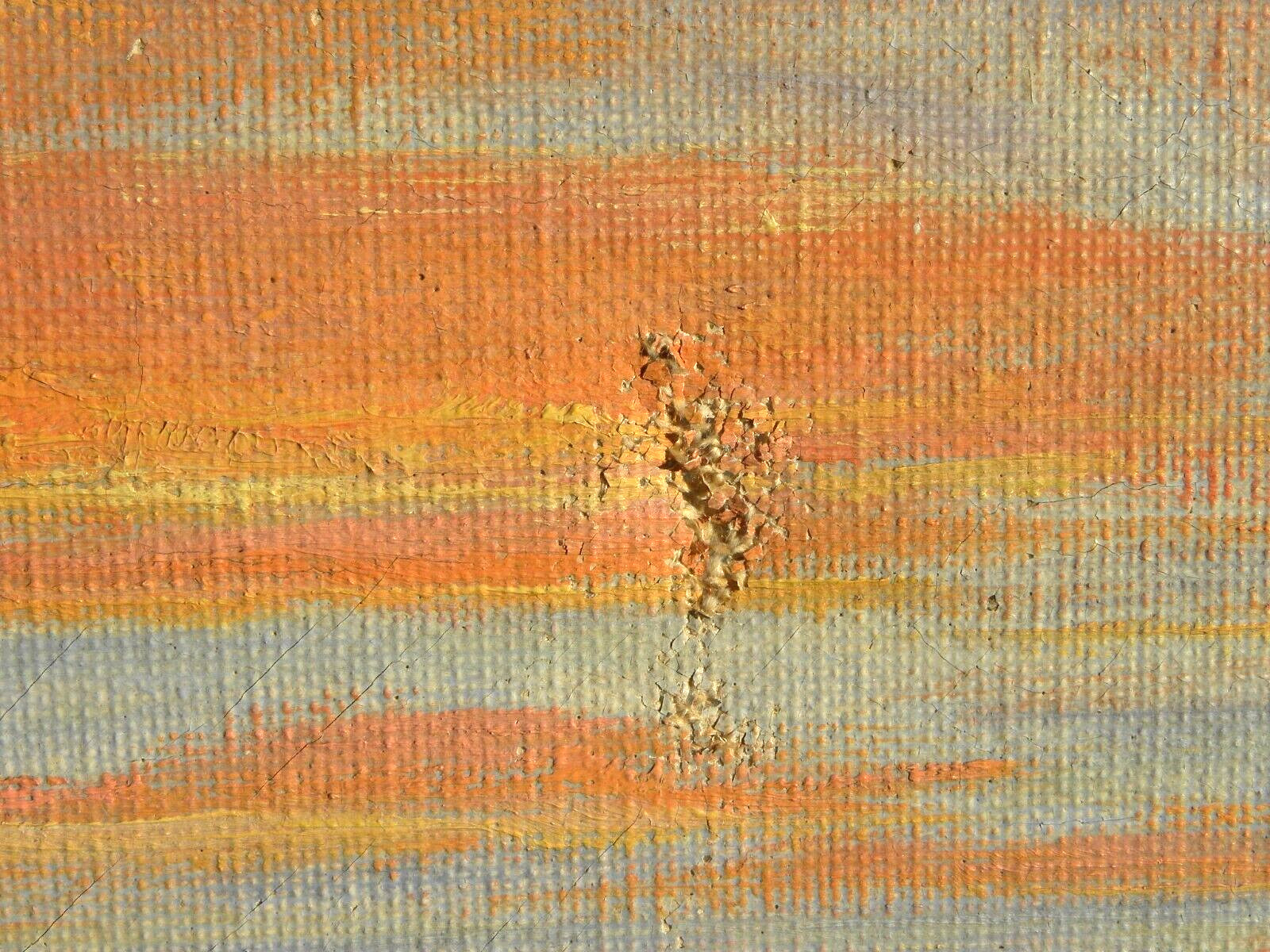 California desert ca. 1940 impressionist painting signed Essie Kailey