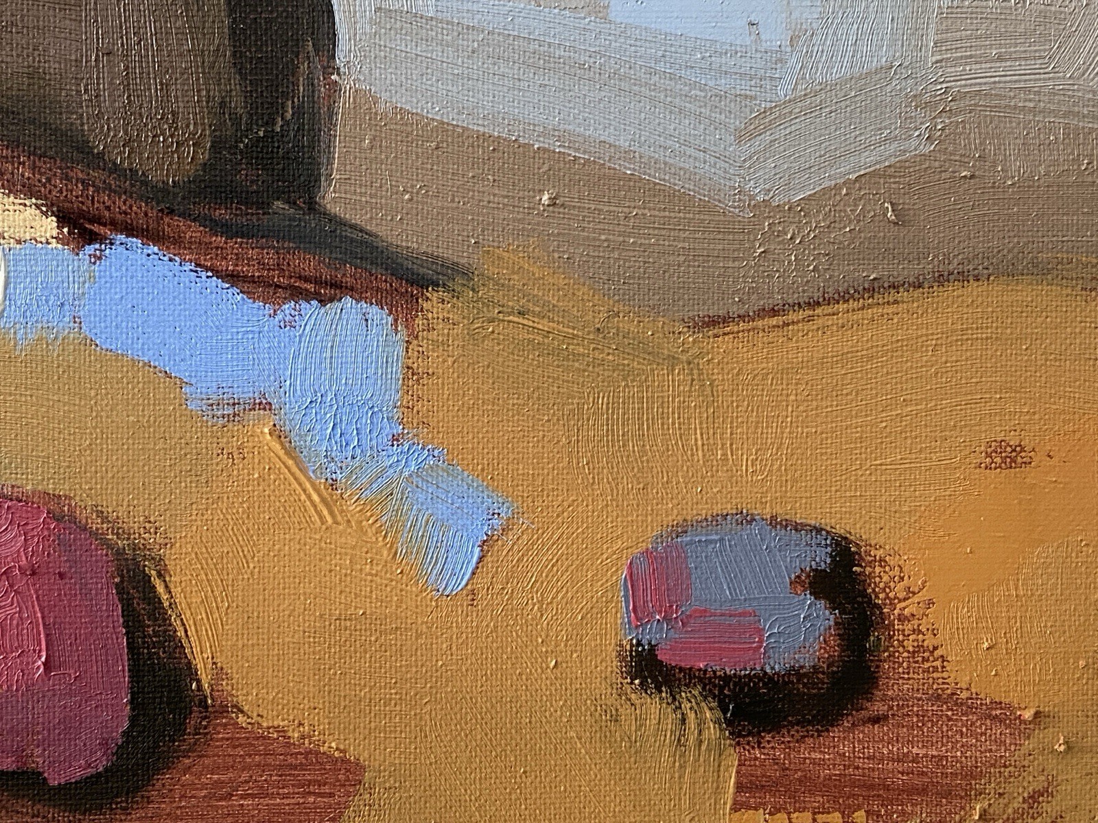 Surreal Abstract Landscape Unique Oil Painting on Canvas 16×20 Aldo Cherres Art