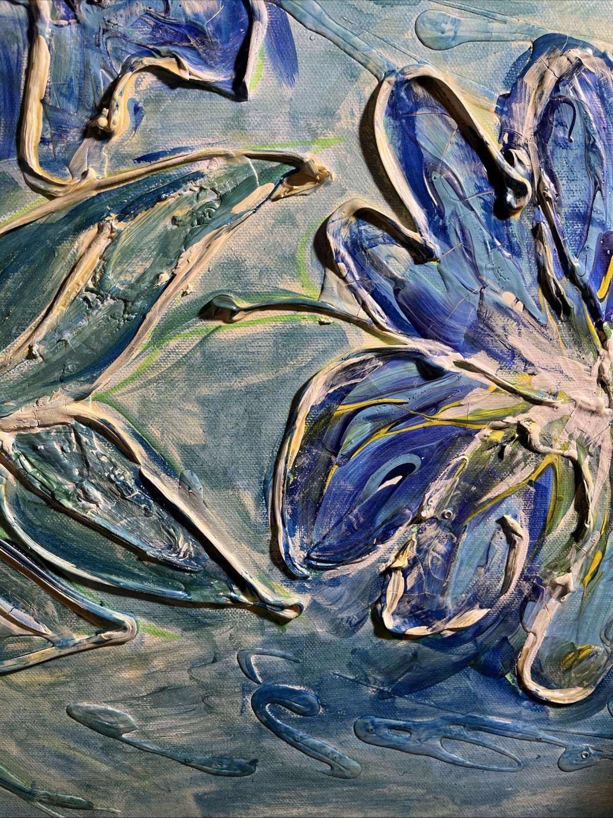 Textured art paintings original hand painted And Signed By Artist