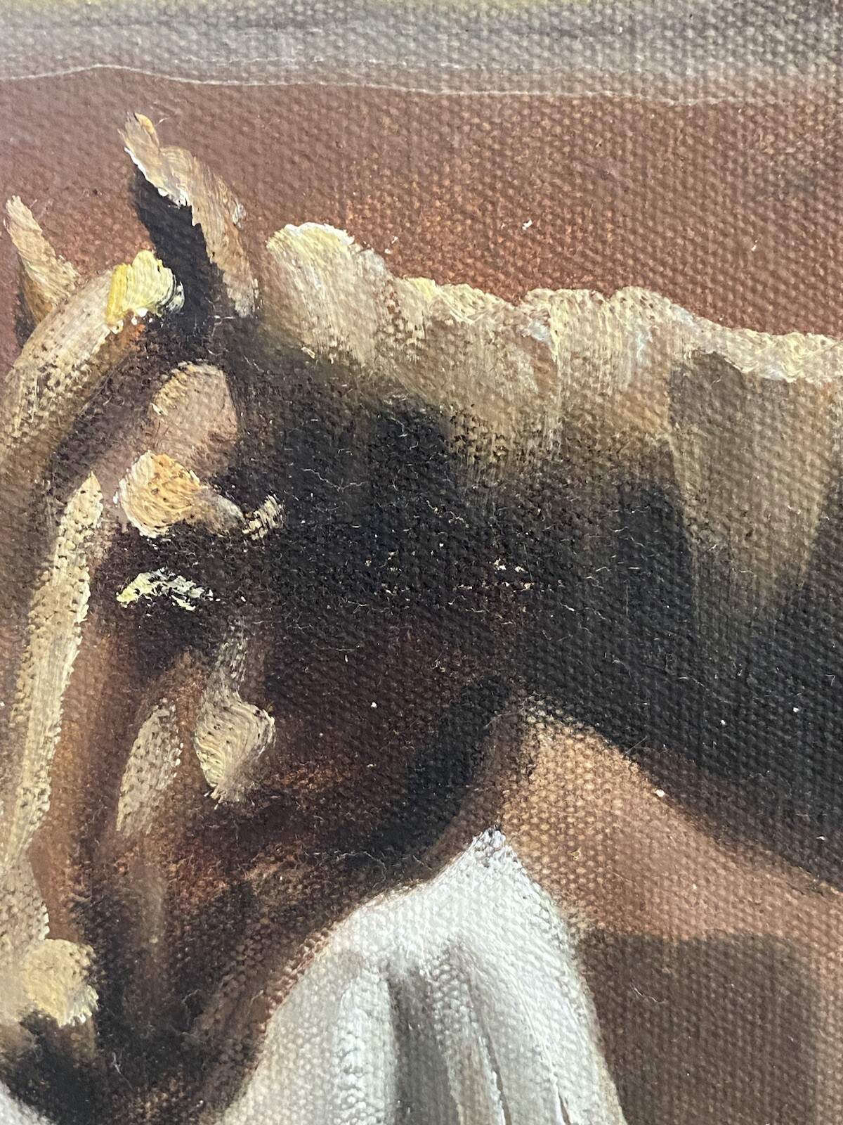 Rodolfo Tarallo VTG Western Equestrian Blacksmith Cowboy Impressionism Painting