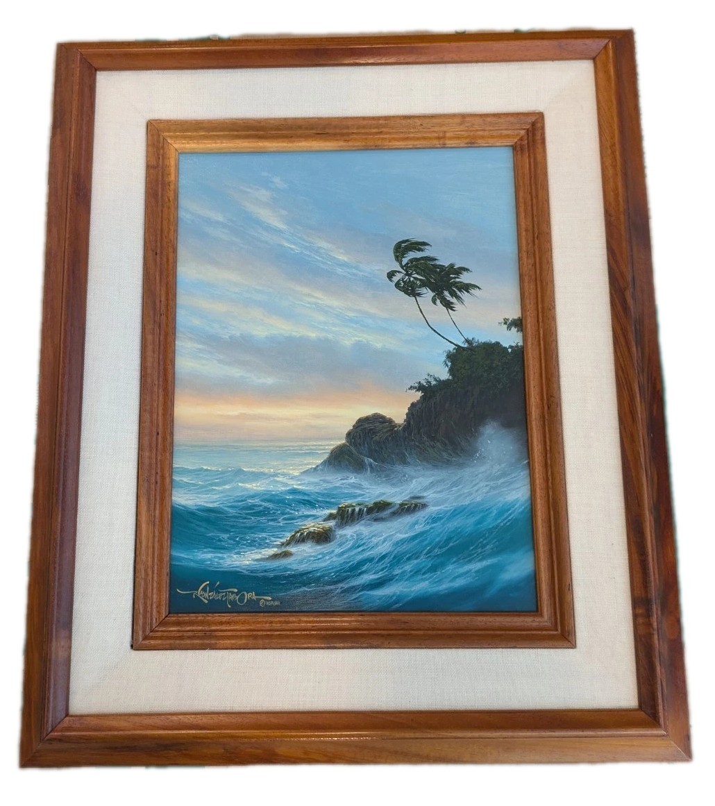 Roy Gonzalez Tabora High Winds Original Painting: Oil on Canvas 9X12 (Code 666)