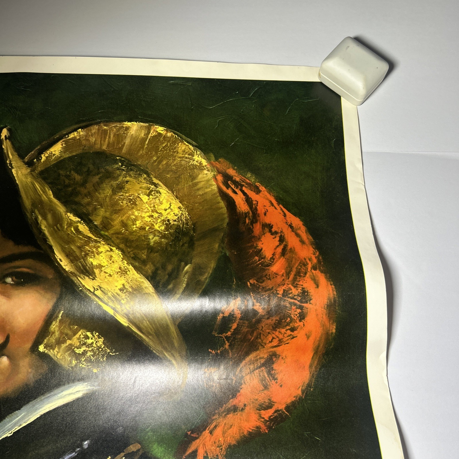 Large Barbara Weber Vintage 1960s Conquistador Signed Print Lithograph Vintage