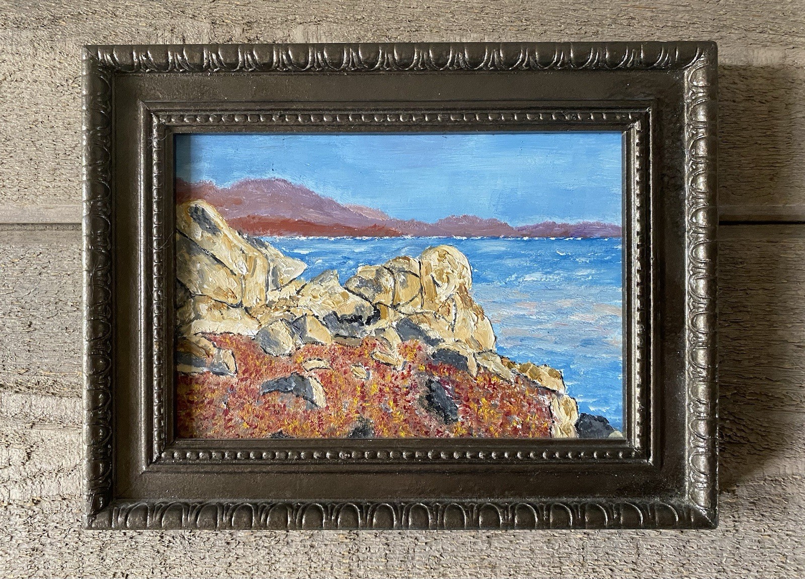Original Oil Painting Monterey Bay California Signed Robert Sutton