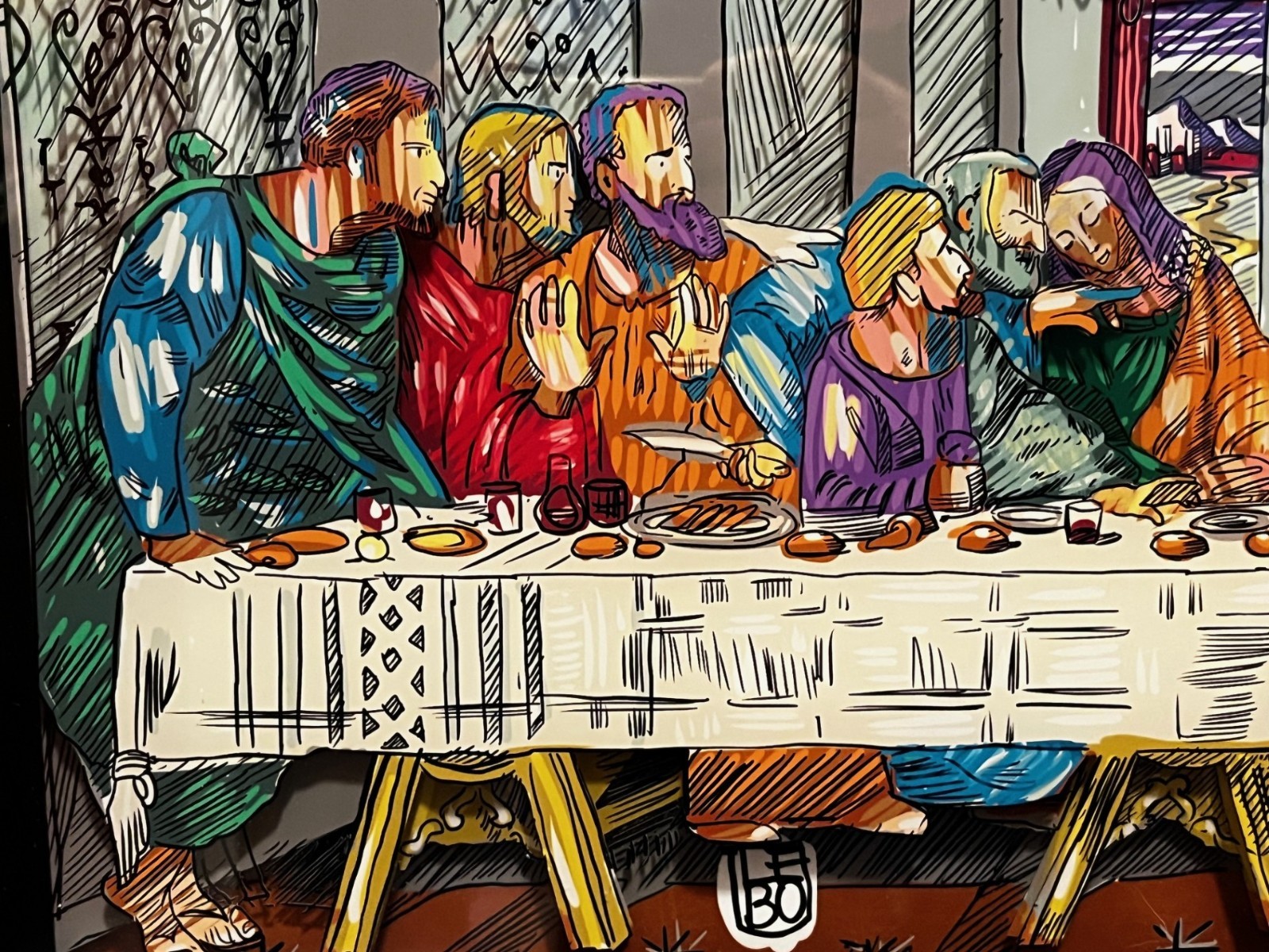 David Le Batard (LEBO) The Last Supper Revisited SOLD OUT ed, 3D Sculptograph