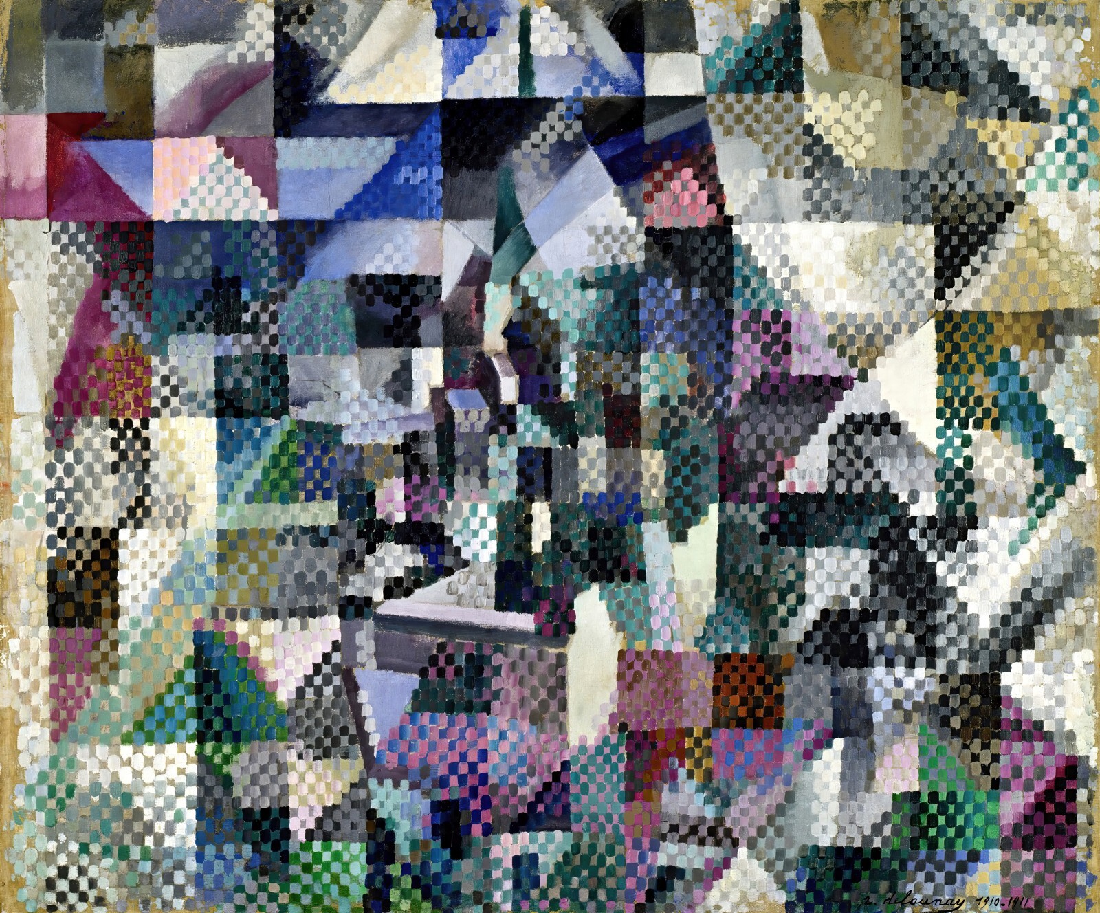 Window on the City No. 3 Painting by Robert Delaunay Reproduction