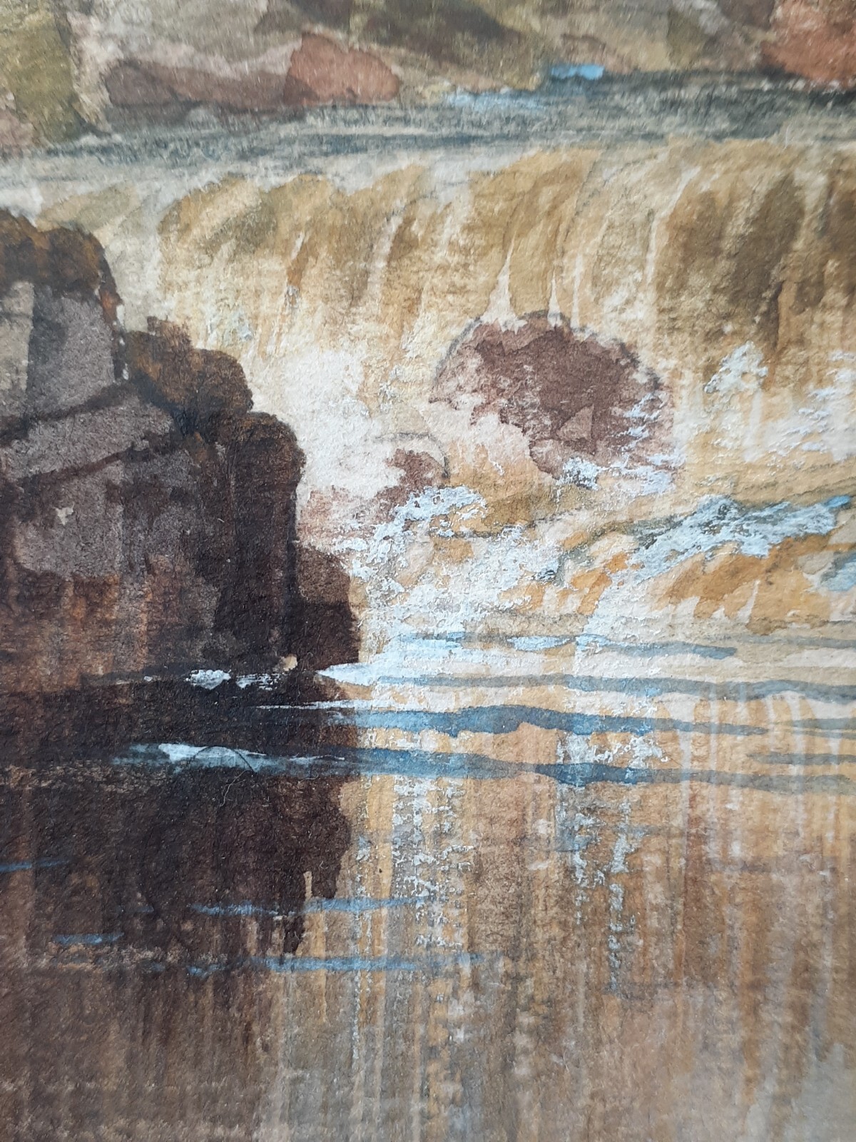 Original Philip Mitchell watercolor 1868, 20.5 by 13.5 inches