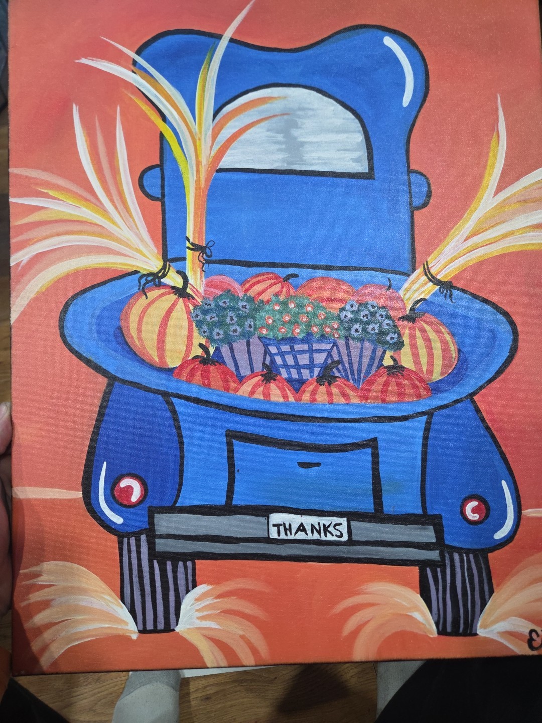 Folk Art Painting 20″ x 16″
