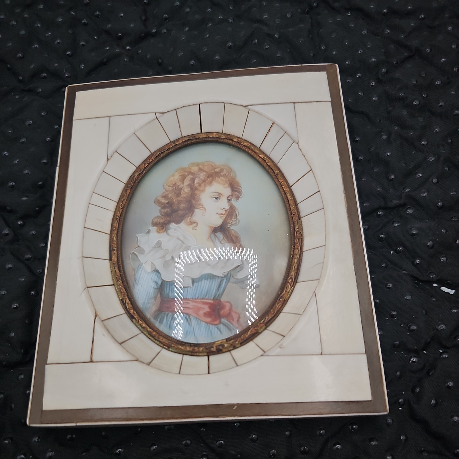 19th C. Miniature Painting, Young Woman
