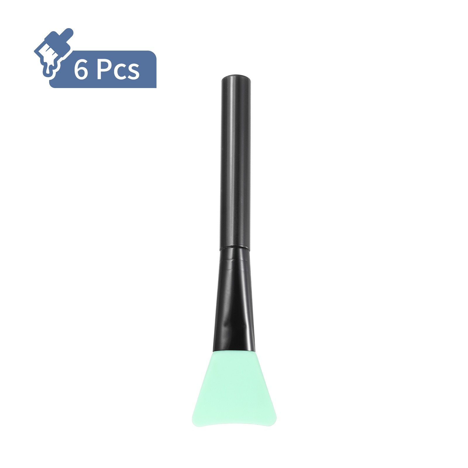 Silicone Epoxy Brushes Blue Applicator DIY Brush, Pack of 6