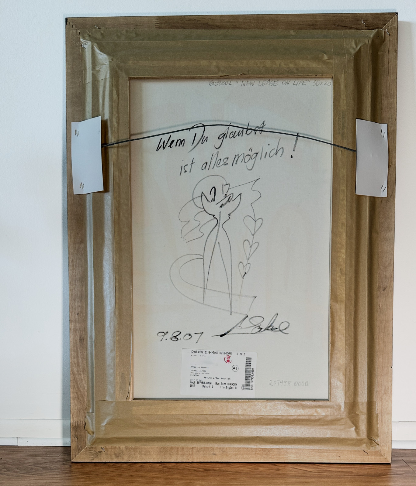 Alfred Gockel Original Acrylic Painting «New Lease on Life» 2007 NYC 9/11 COA