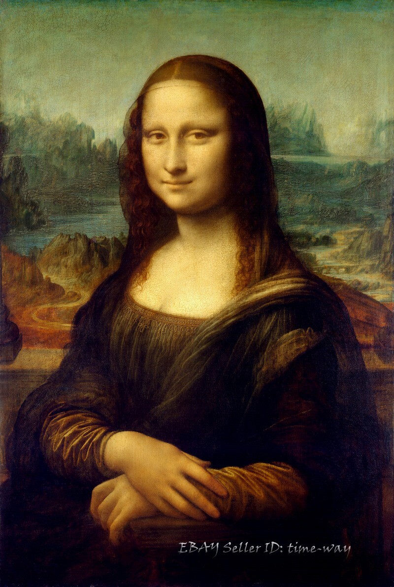 Mona Lisa by Leonardo da Vinci Oil painting Art Giclee Printed on Canvas P1835
