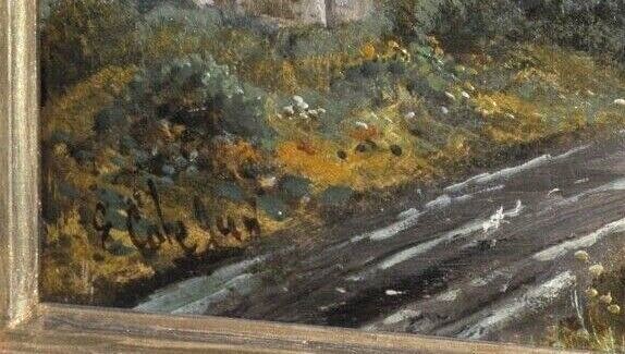 19th Century landscape Well Listed Artist: Edwin Cole 1868-1935