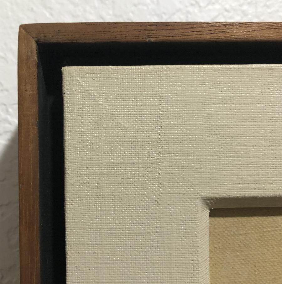 ABSTRACT OIL Signed ~ EXHIBITED 1961 NEW YORK GALLERY ~ dated MID-CENTURY MODERN