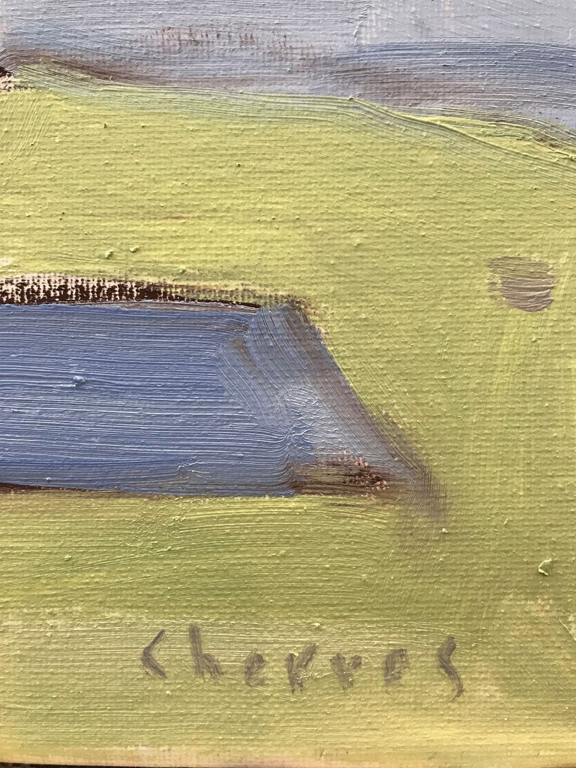 Fantasy Landscape Oil Painting Unique Abstract OOAK 11×14 Aldo Cherres Art