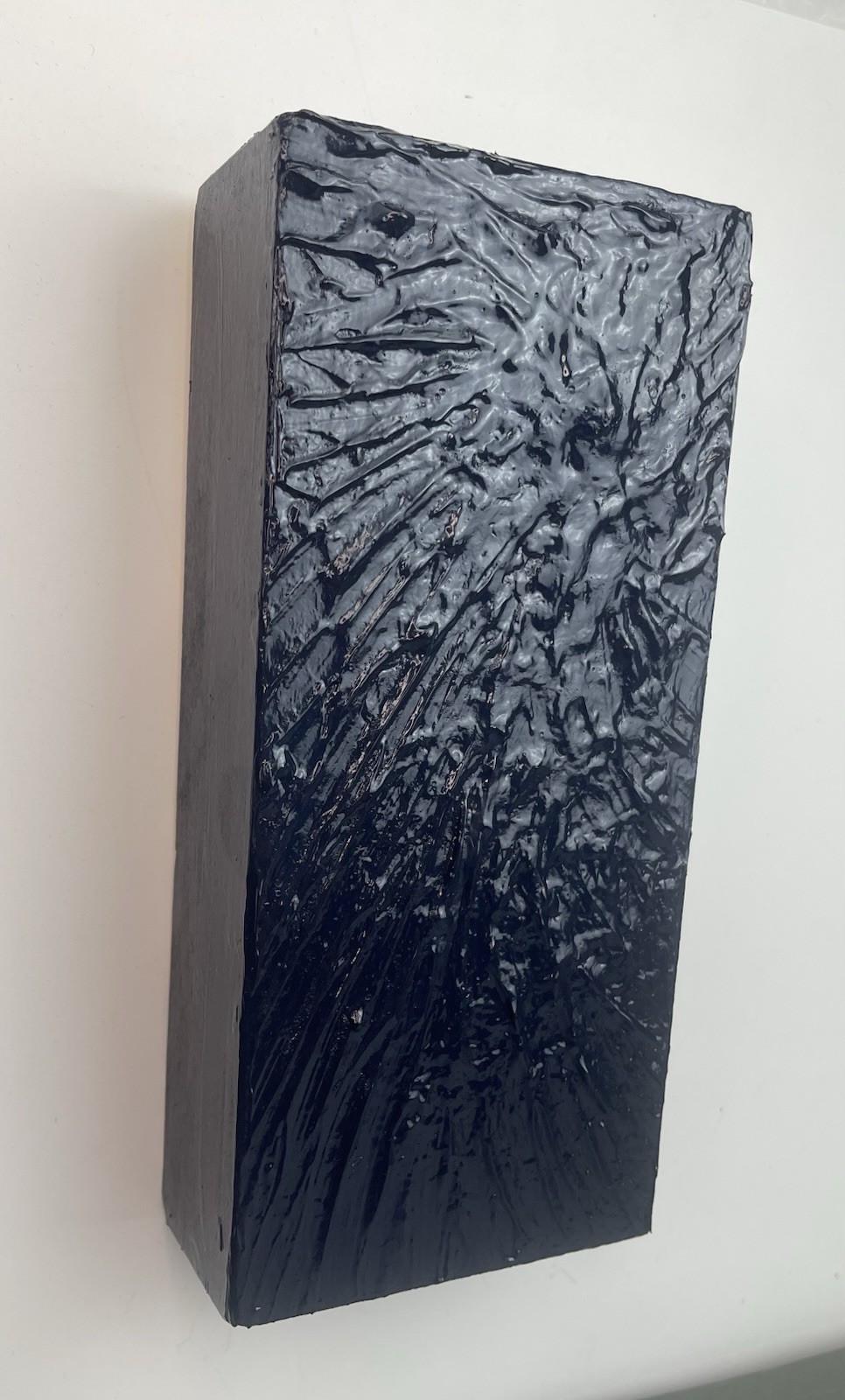 Blue Object, American Minimalist Painting Sculpture Signed