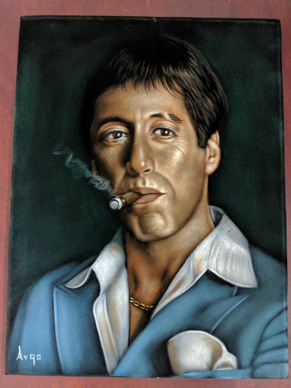Tony Montana Al Pacino Original Oil Painting by Argo