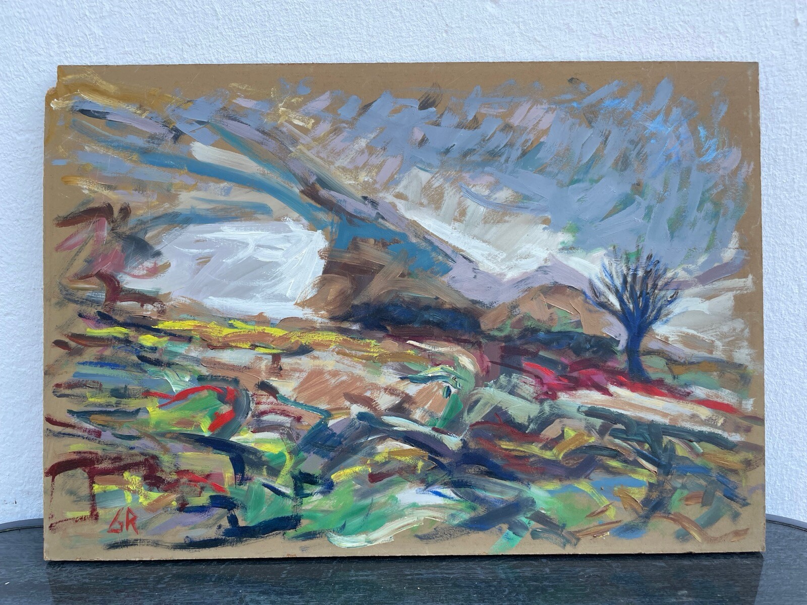 Gert Rasmussen Expressive Landscape Denmark 51x35cm