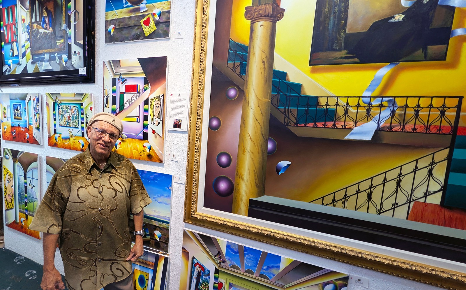 Ferjo «Master Collection» | Huge Original Painting on Canvas 49×69″ Surrealism
