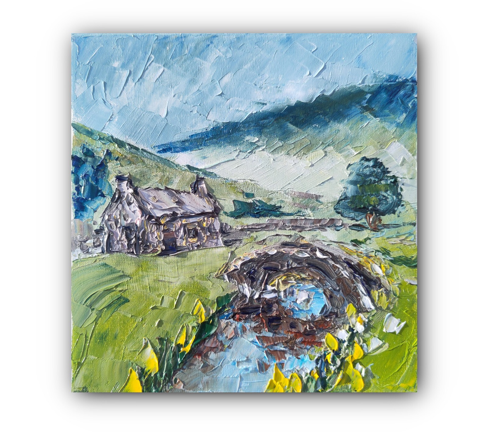 England landscape Oil Handmade art Original painting York England painting