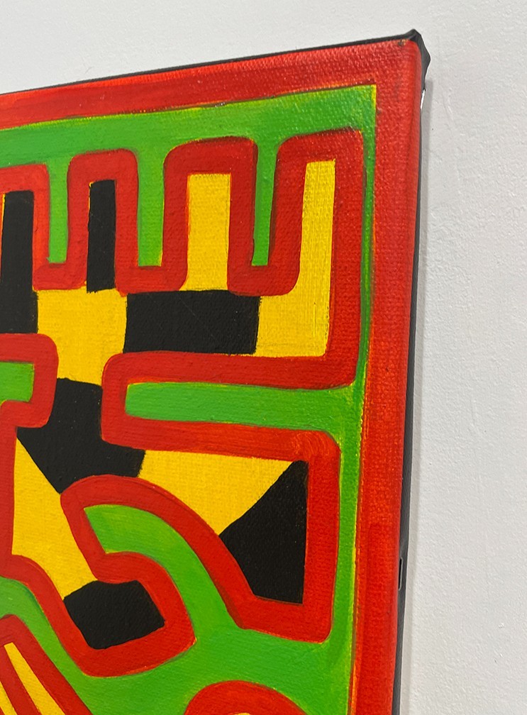 Keith Haring Painting – NYC ART SCENE * African colors