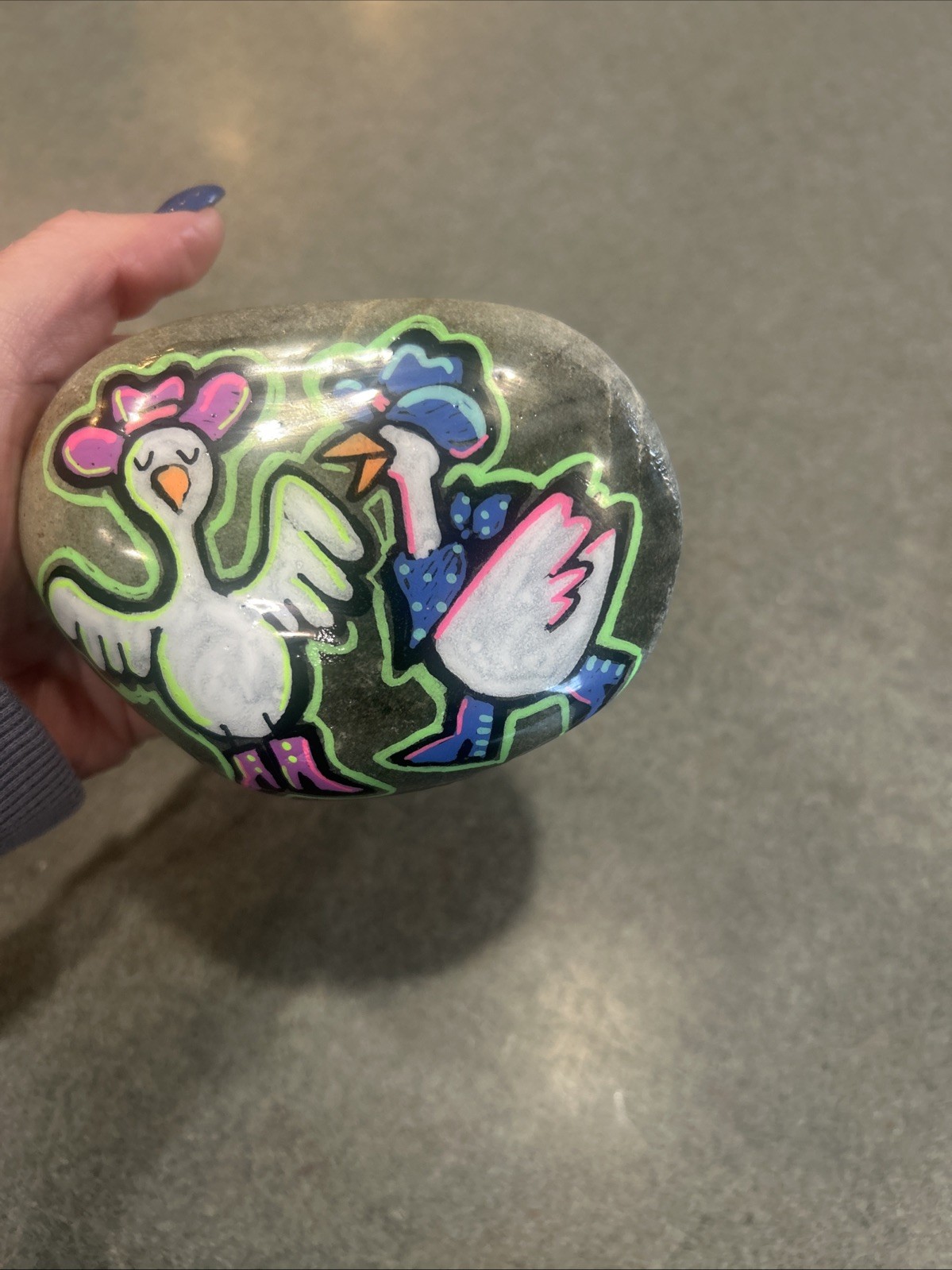 silly goose Rock Art
