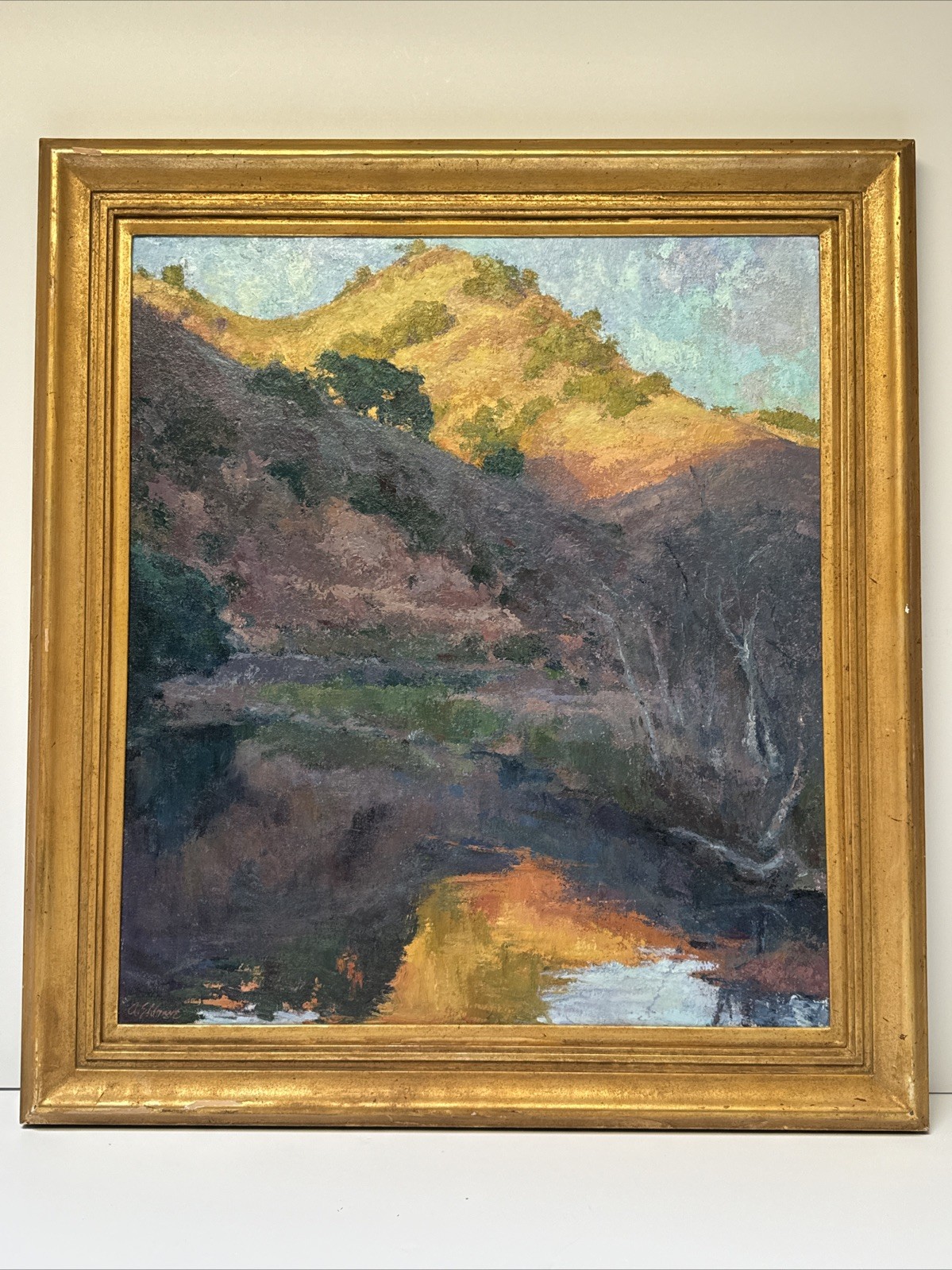 Malibu California Painting Large Landscape Amy Sidrane Reflection Of The Day Oil