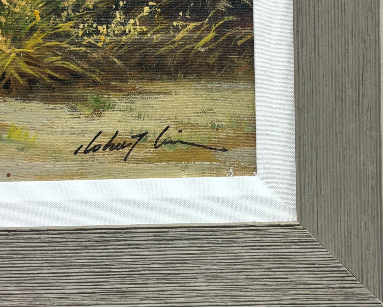 Robert Lui «Water Mill» Hand Signed Framed Original Impressionist Art NEW