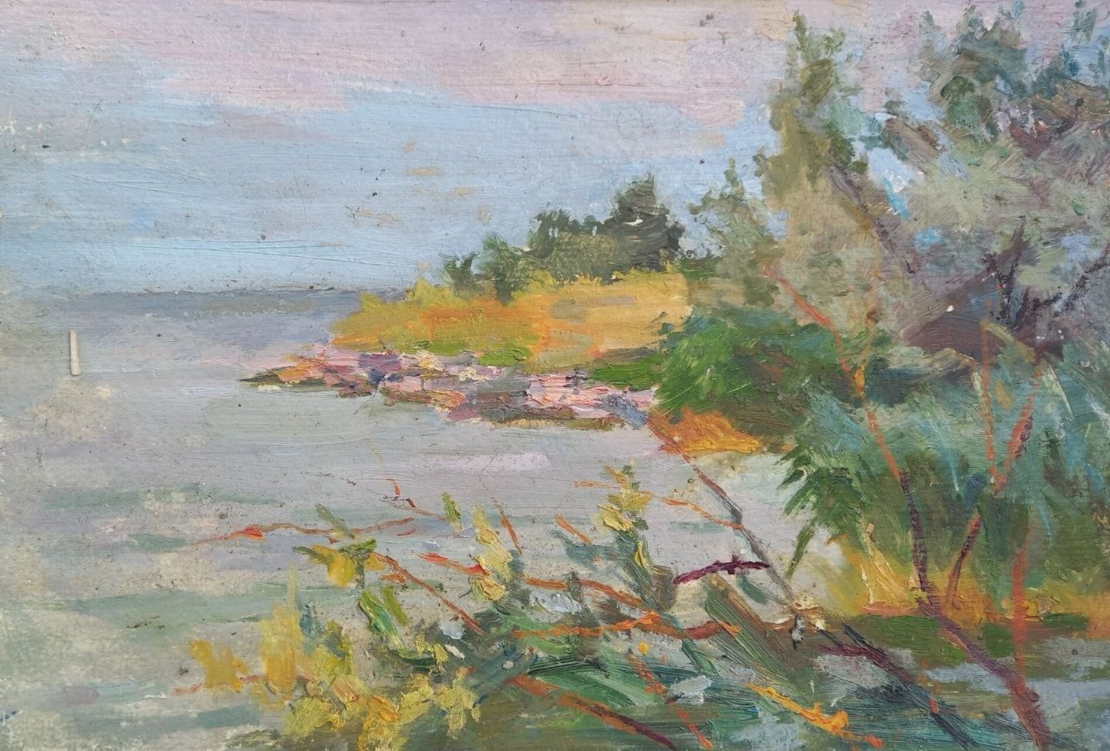 Oil painting Summer Ukrainian painter Unframed Decor original landscape art