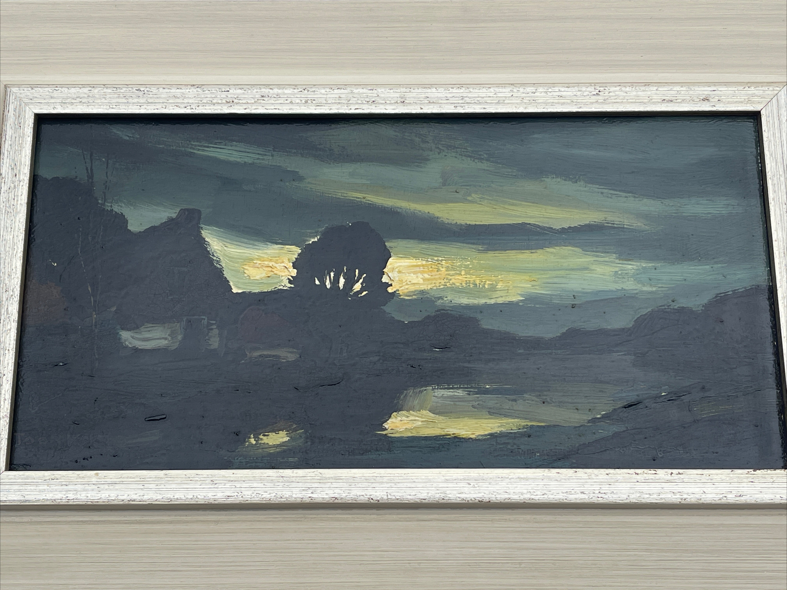Toon Koster Painting Expressionist Landscape Holland Modernist Listed NIGHT SKY