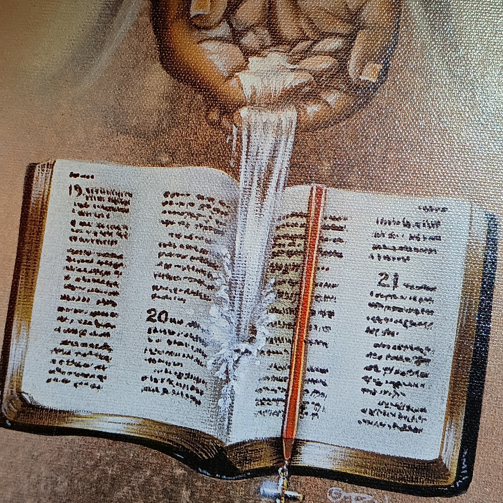 «Living Waters»— lithograph on canvas, Reproduction, framed, 2003