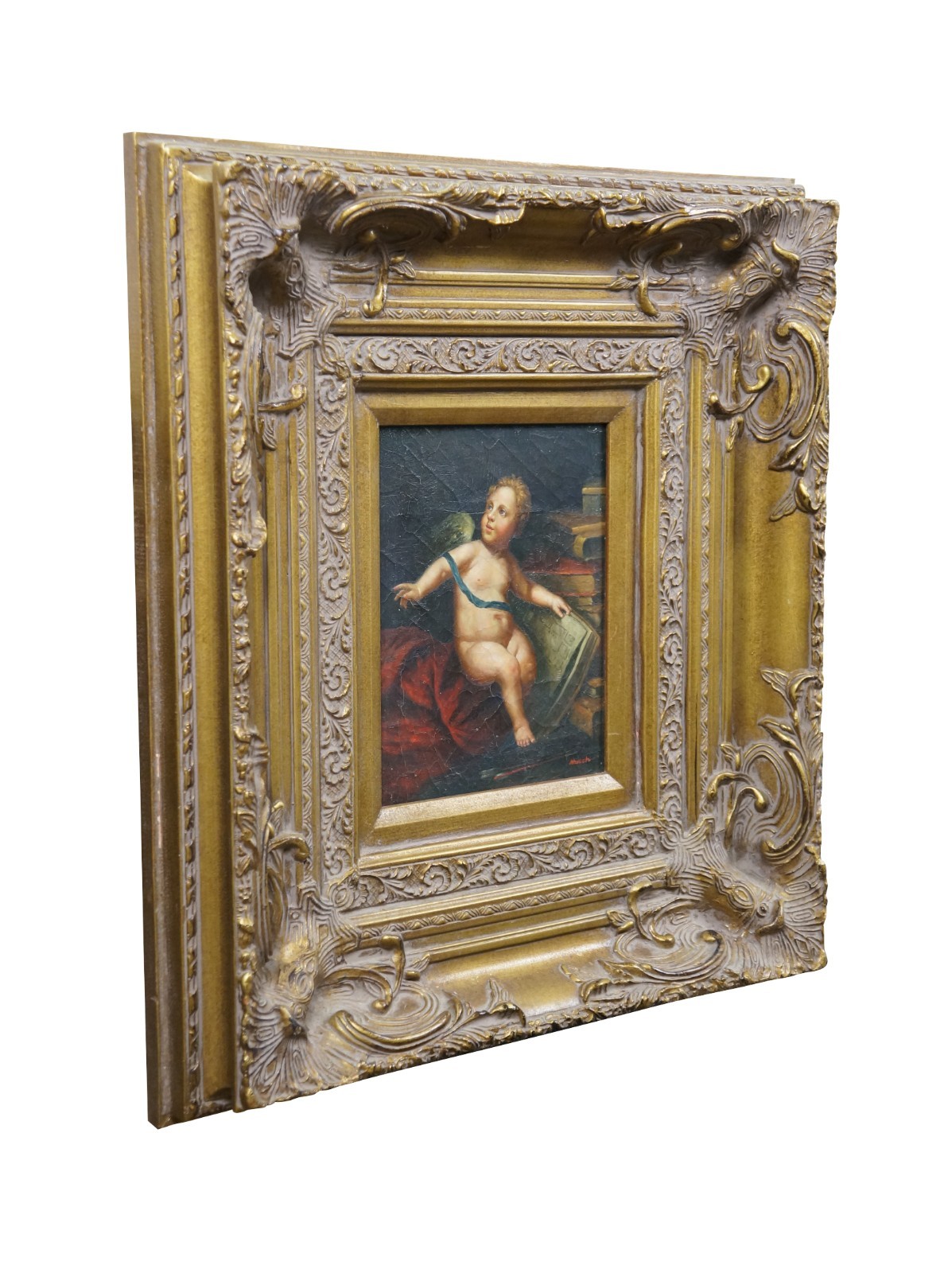 Allegory of the Arts Renaissance Oil Painting on Board After Luigi Miradori 23″