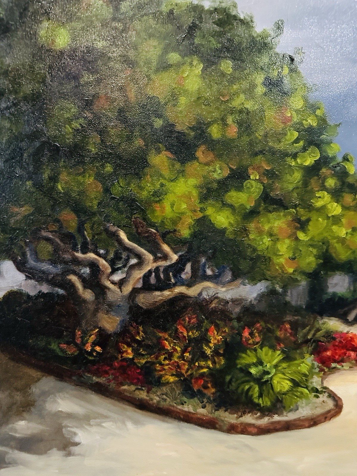 Florida Beach House Highwaymen Style Painting Oil On Canvas 30”x42” Nice 🎉