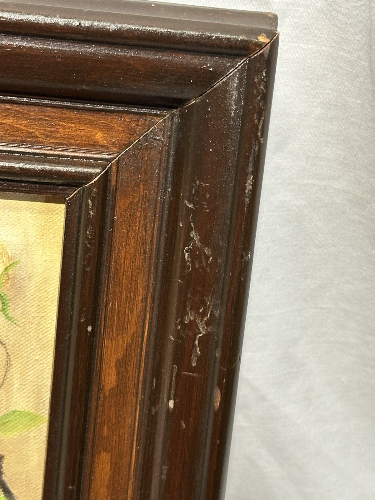 A Pair Of Signed Oil Paintings, Framed, Sweet Birds And Yellow Roses 12” X 14”