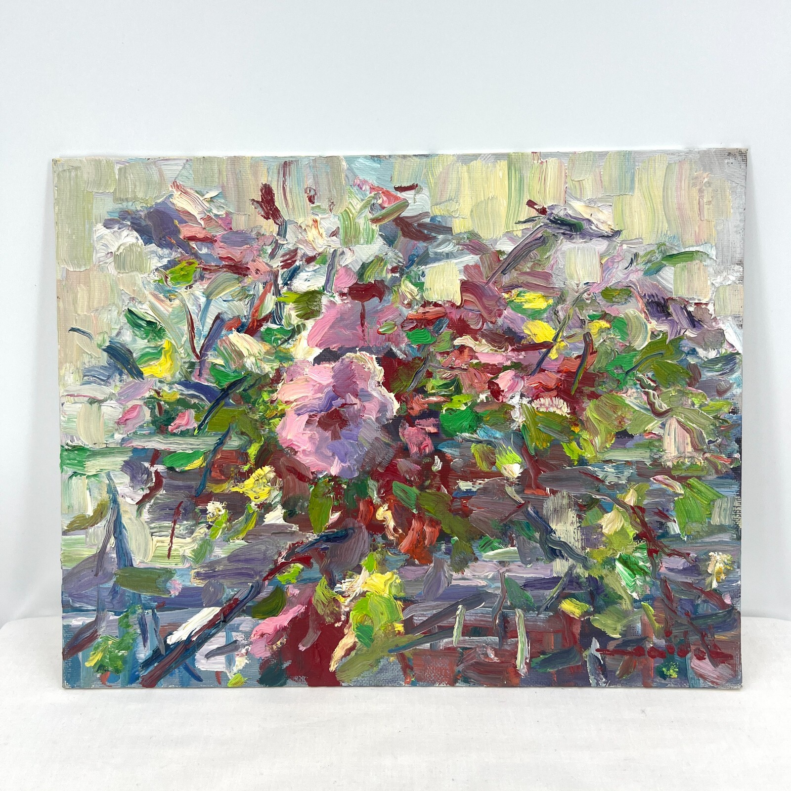 Original Artwork Study 11”x14” Oil Canvas Panel Bouquet Tadeusz Seidel
