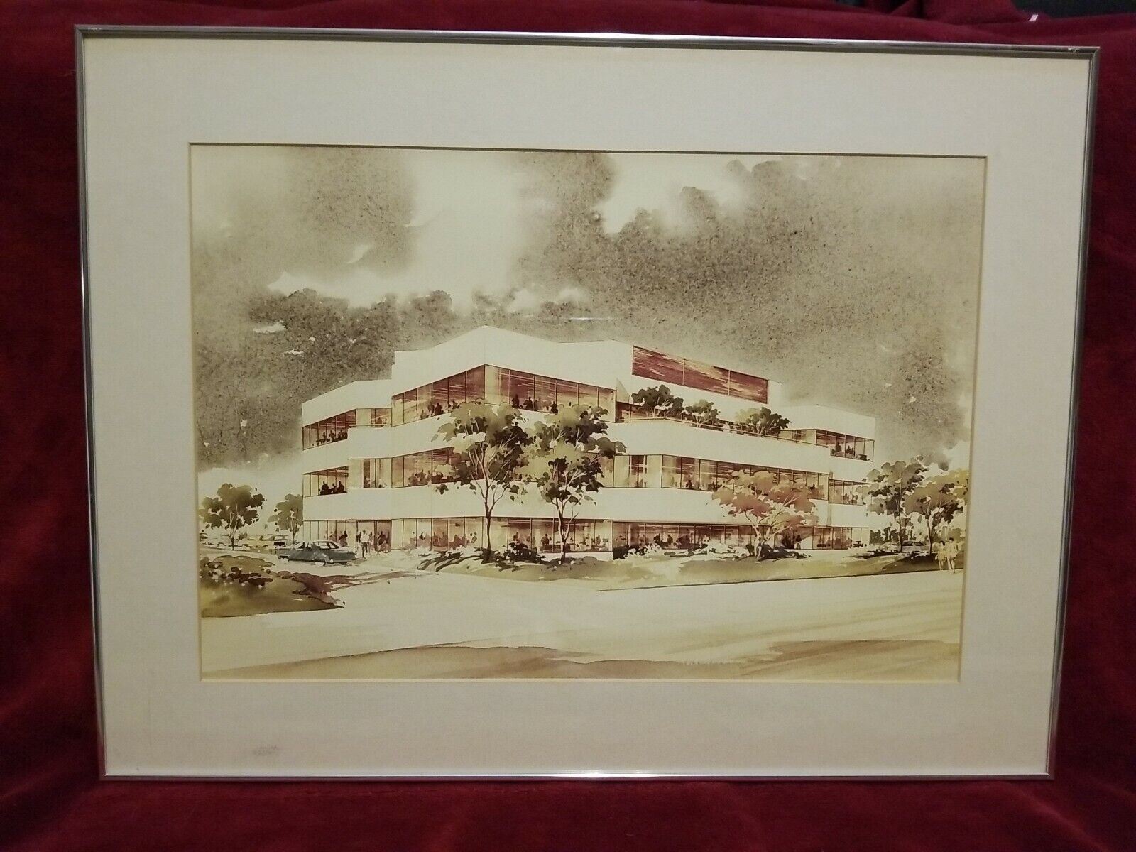 Architectural Rendering Drawings Bakersfield City Buildings Milazzo Watercolor