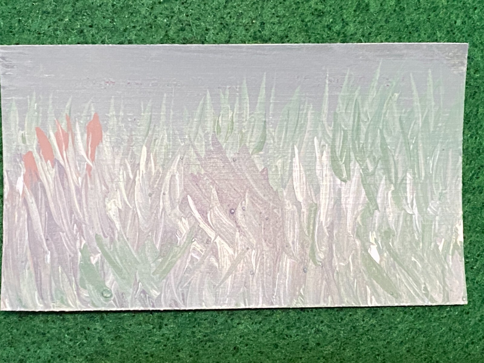 BCA Original Art Card 3.5×2 inches Abstract Latex Signed WGF 2024.0113 K