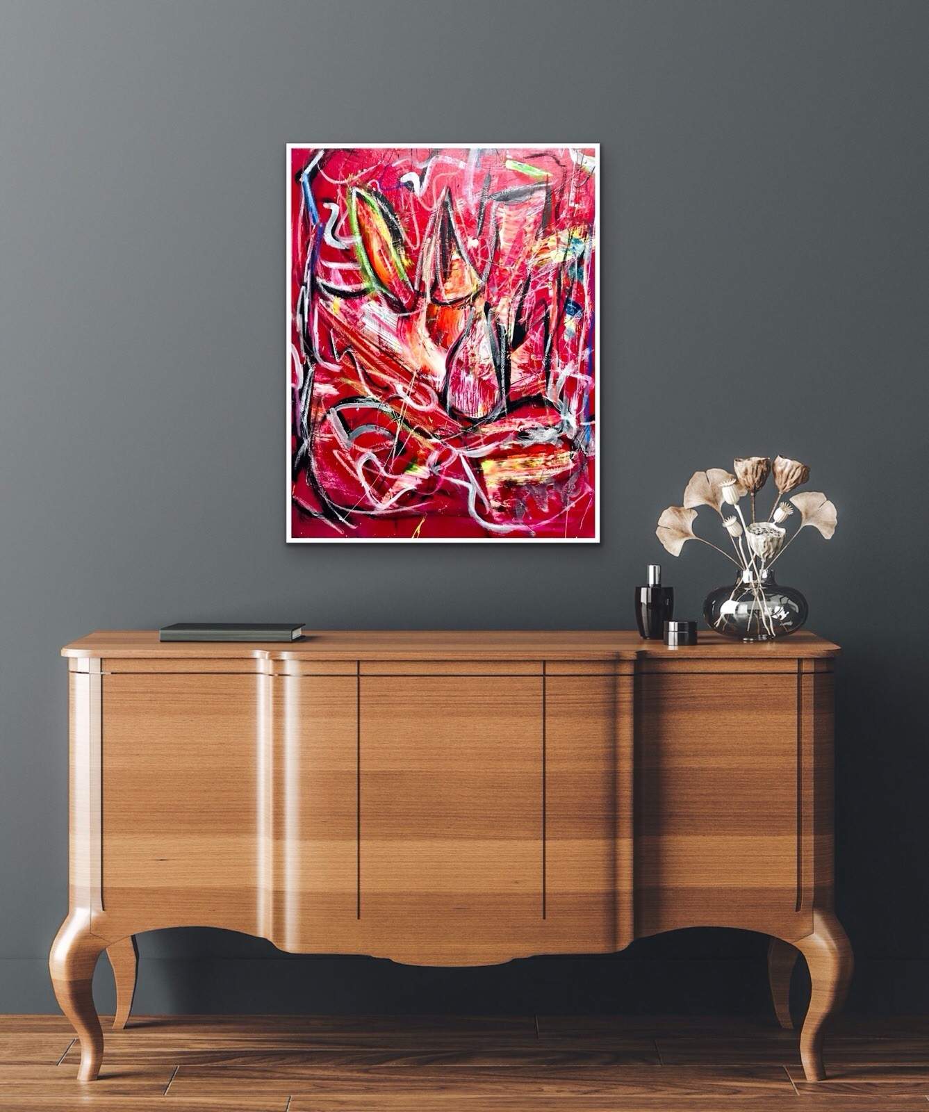 ORIGINAL ABSTRACT IMPRESSIONIST FINE ART 16×20 READY TO HANG SIGNED PAINTING