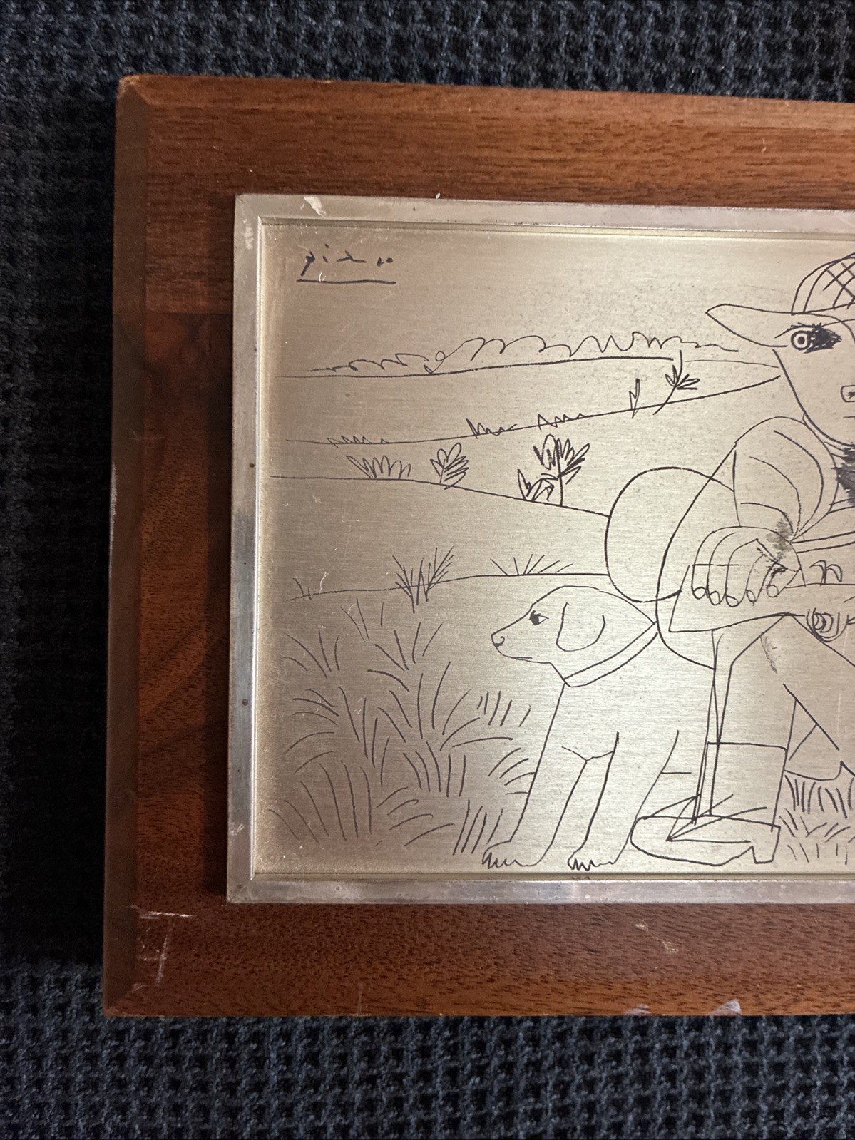 Franklin Mint Picasso’s «The Hunter» Silver Sterling Slight Imperfections