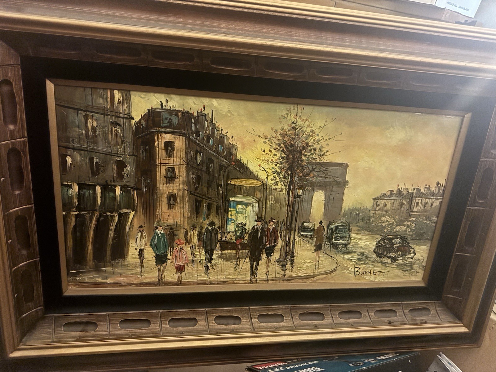Caroline C. Burnett Original Painting Signed And Framed