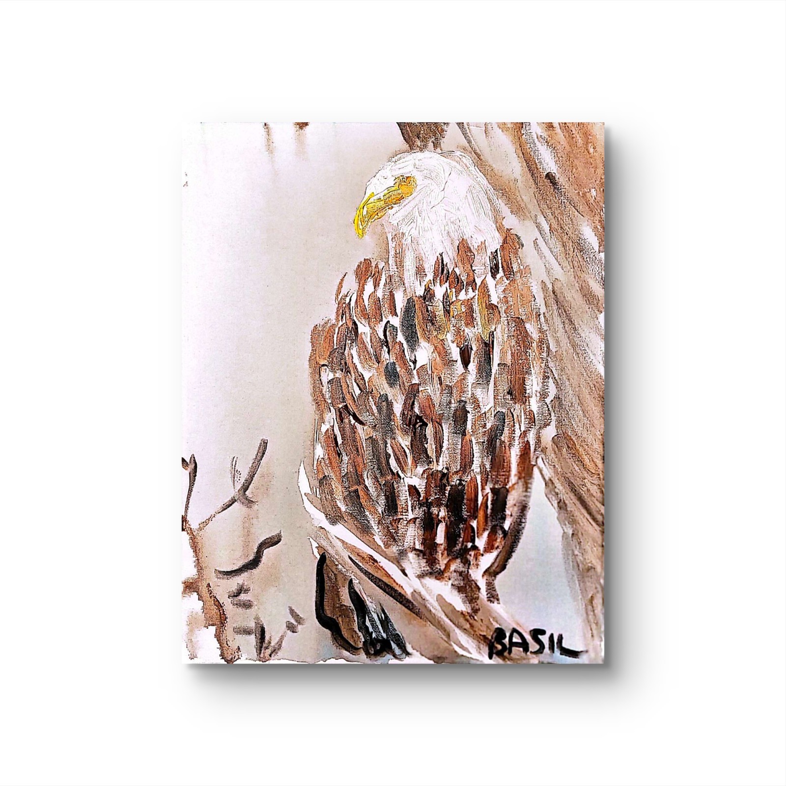 Bald Eagle Contemporary Expressionist Original Painting.