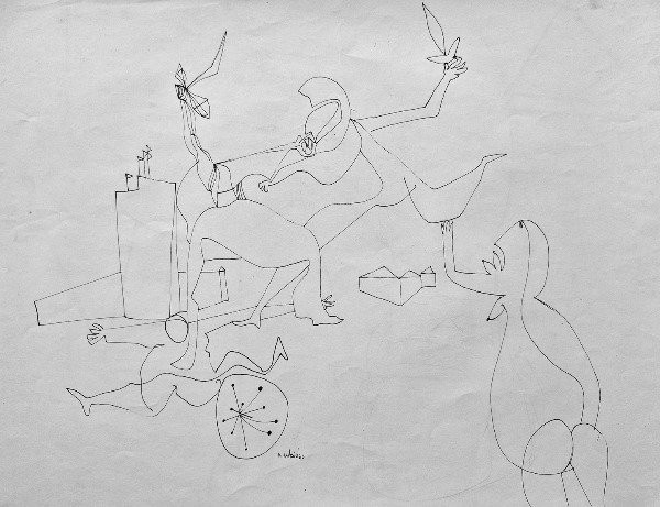 Nicolas Rubió – Serie erotica – Cuatro tintas originales – Años 60