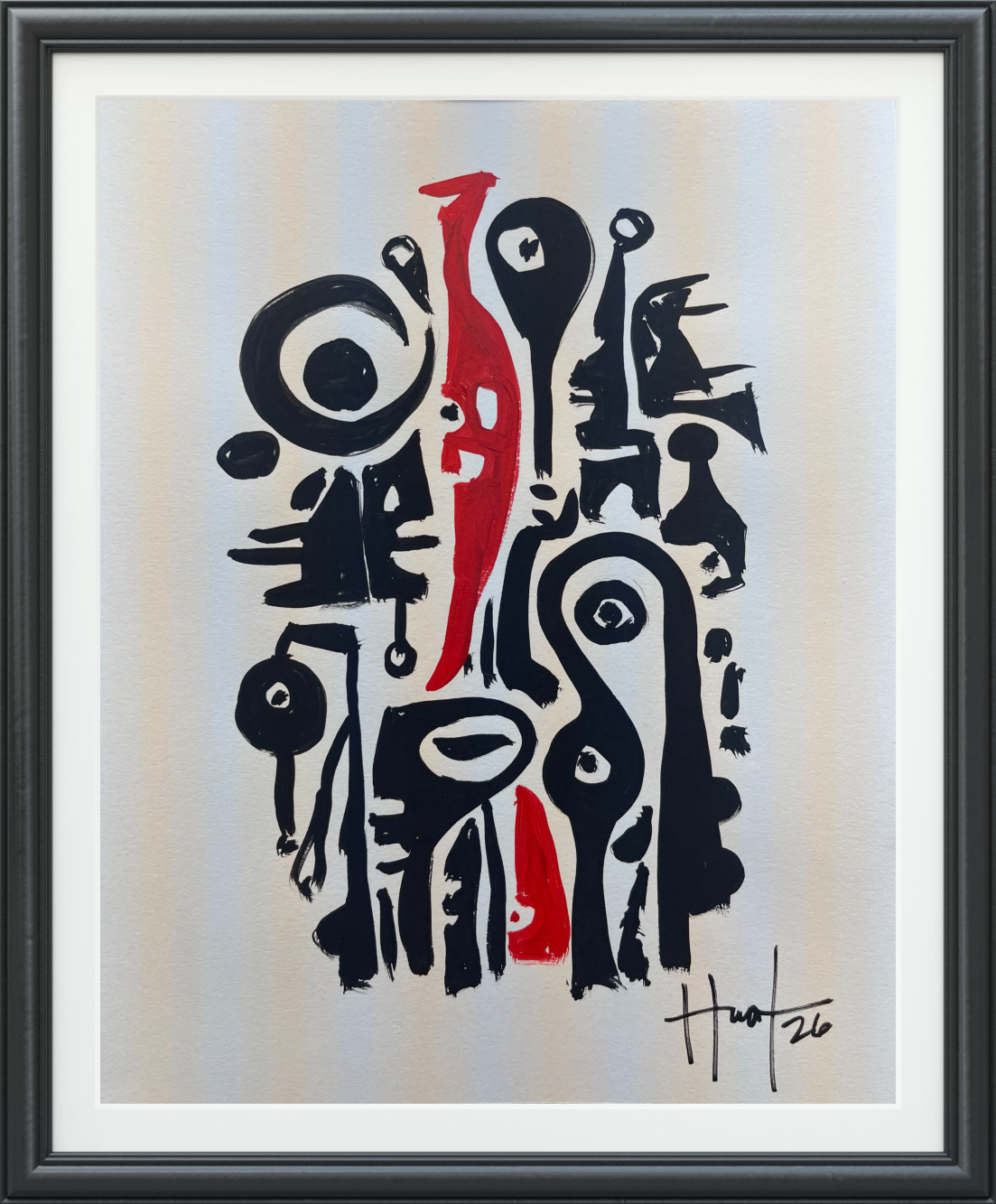 Original and Unique Abstract Art Painting Acrylic On Paper Artwork 9×12 ooak