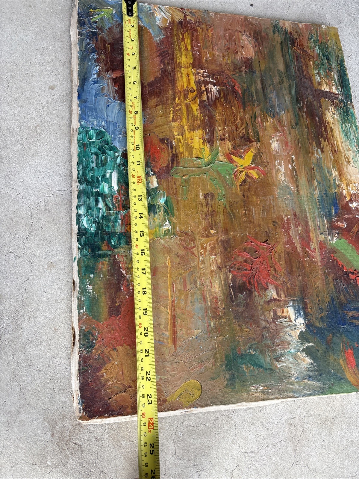 MICHAEL MULHERN (1940-2012) Oil Panting On Canvas 24”x18” Brutalist No Frame