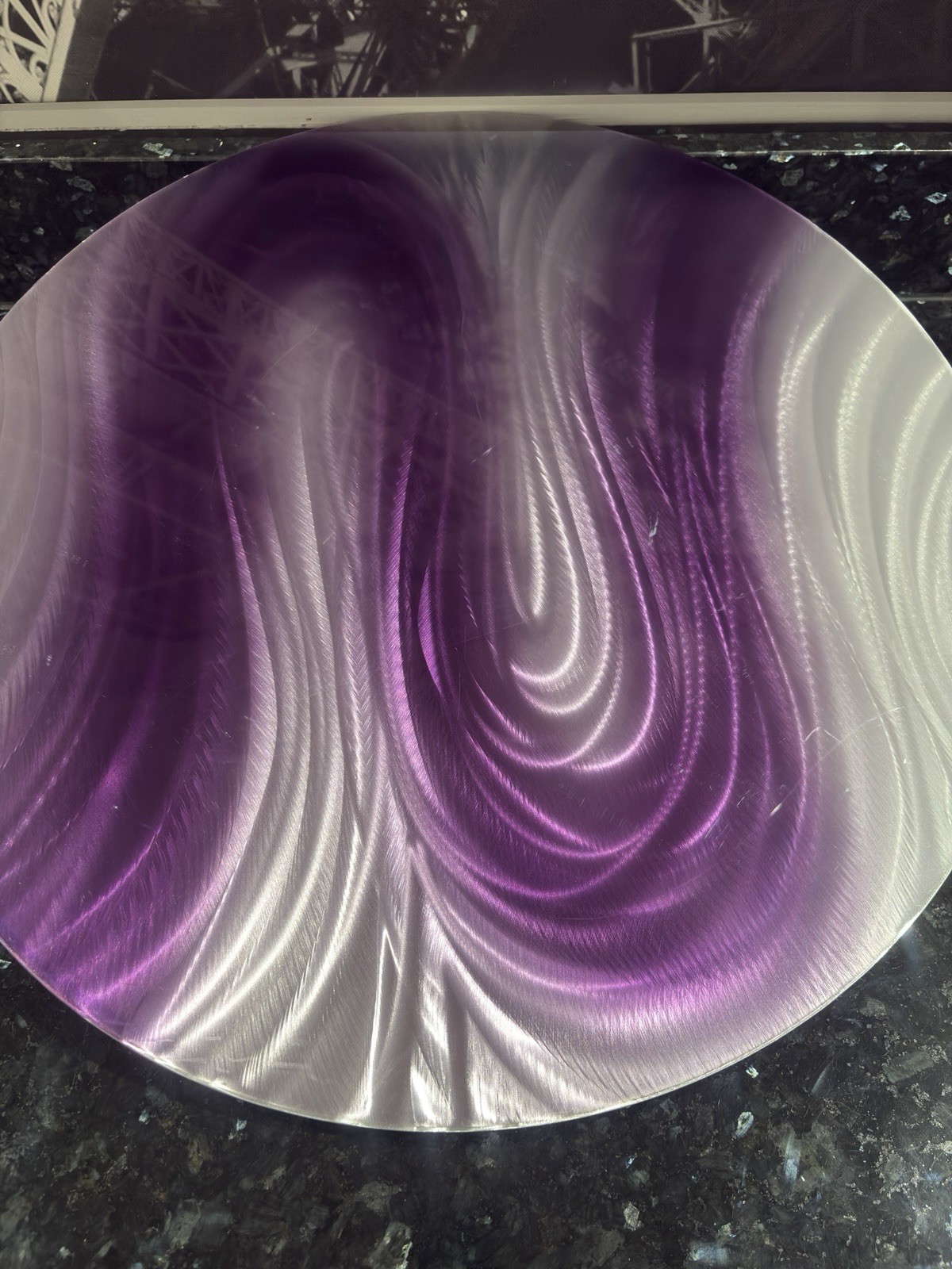 Abstract Art Work Signed By Jon Allen Dated 2018 Measurement 21” Diameter